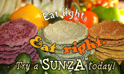 Eat Light. Eat Right. Try a SUNZA today! 